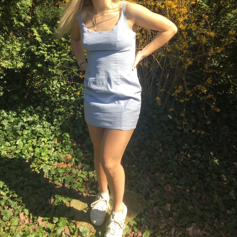 Light blue mini dress